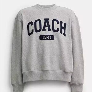 Coach Sporty Signature Boyfriend Crewneck Sweatshirt
